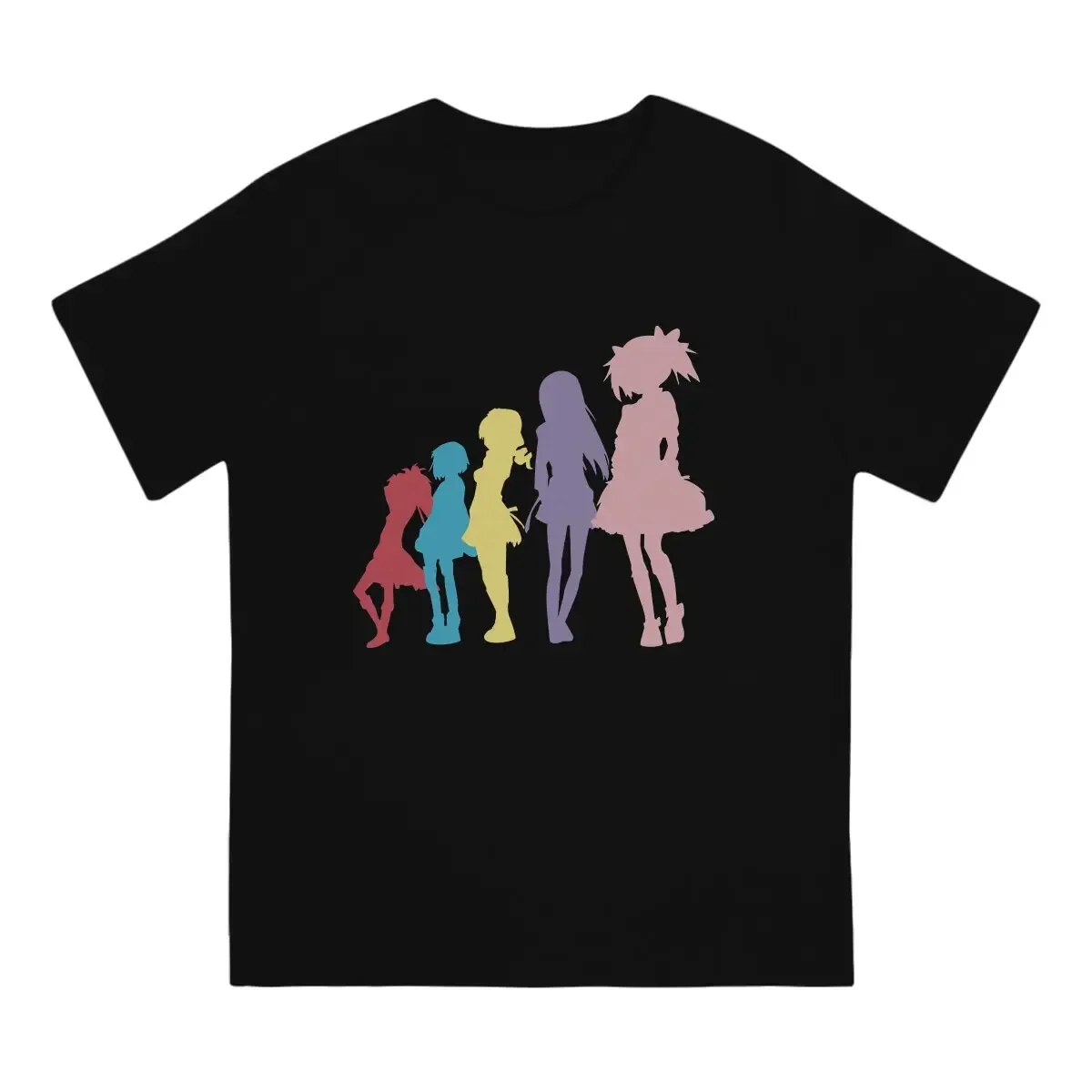 Madoka T-Shirts for Men Puella Magi Madoka Magica Anime Awesome Pure Cotton Tees Crew Neck Short Sleeve T Shirt New Arrival