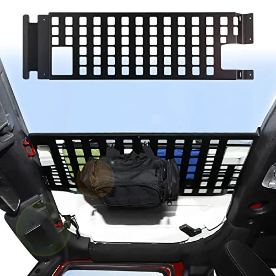 

Top Molle Panel Storage Organizer Cargo Rack for 20072018 Jeep Wrangler JK