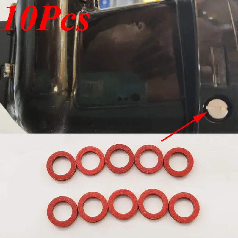 

10 шт. красных уплотнительных прокладок для нижнего корпуса лодочного мотора Yamaha Hidea, запчасти для двигателя 332-60006-0 332-60006