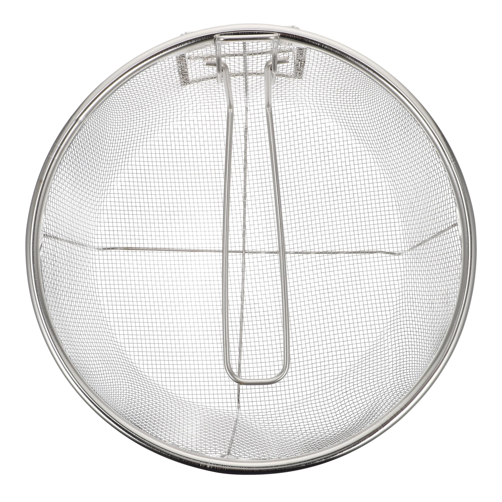 

1pc Stainless Steel Folding Frying Basket Multi-Purpose Kitchen Gadget For Hot Pot Cooking Oil Drain Tool Food Fried Strainer