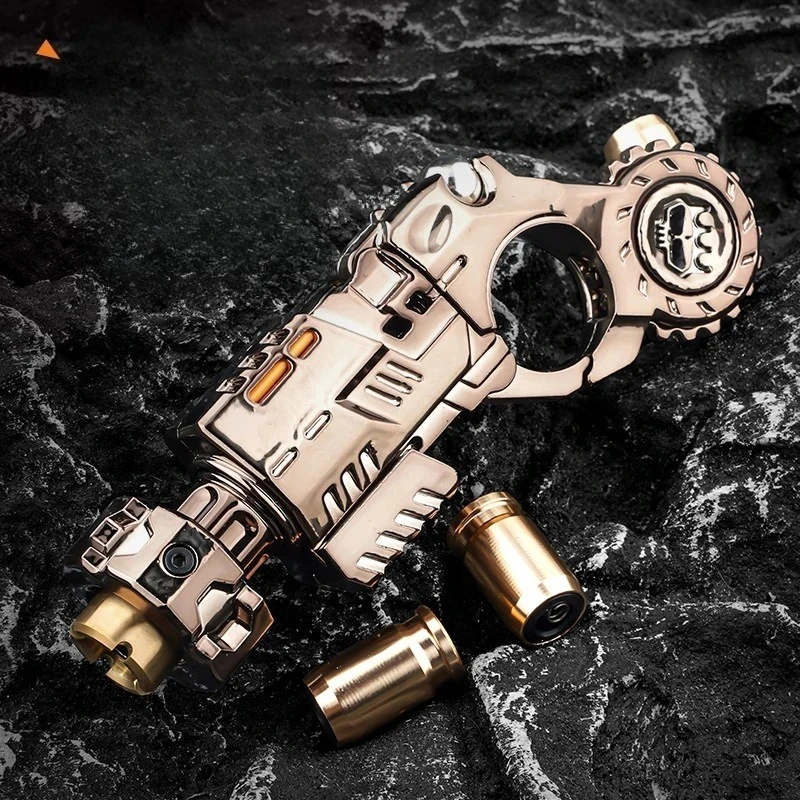EDC Metal Alloy Shell-Ejecting Toy Pistol Set Fun Shooting Sensory Toy Stress Relief EDC Office Desk Gadget Gift for Adults