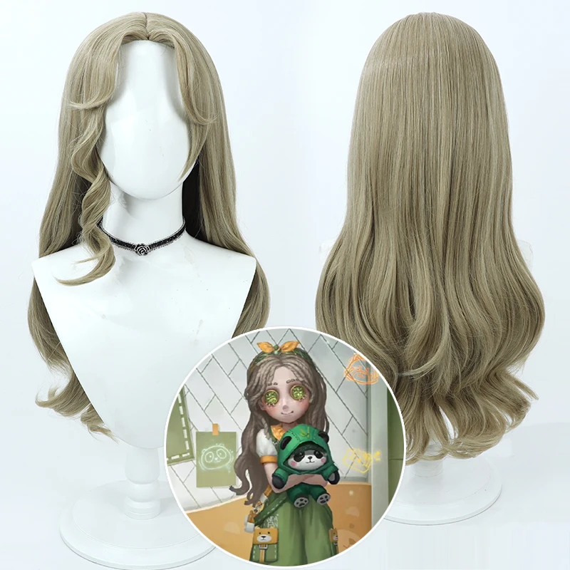 

Identity V Little Girl Cosplay Wig 70cm Linen Wavy Heat Resistant Synthetic Hair Halloween Party Role Play Carnival + Wig Cap