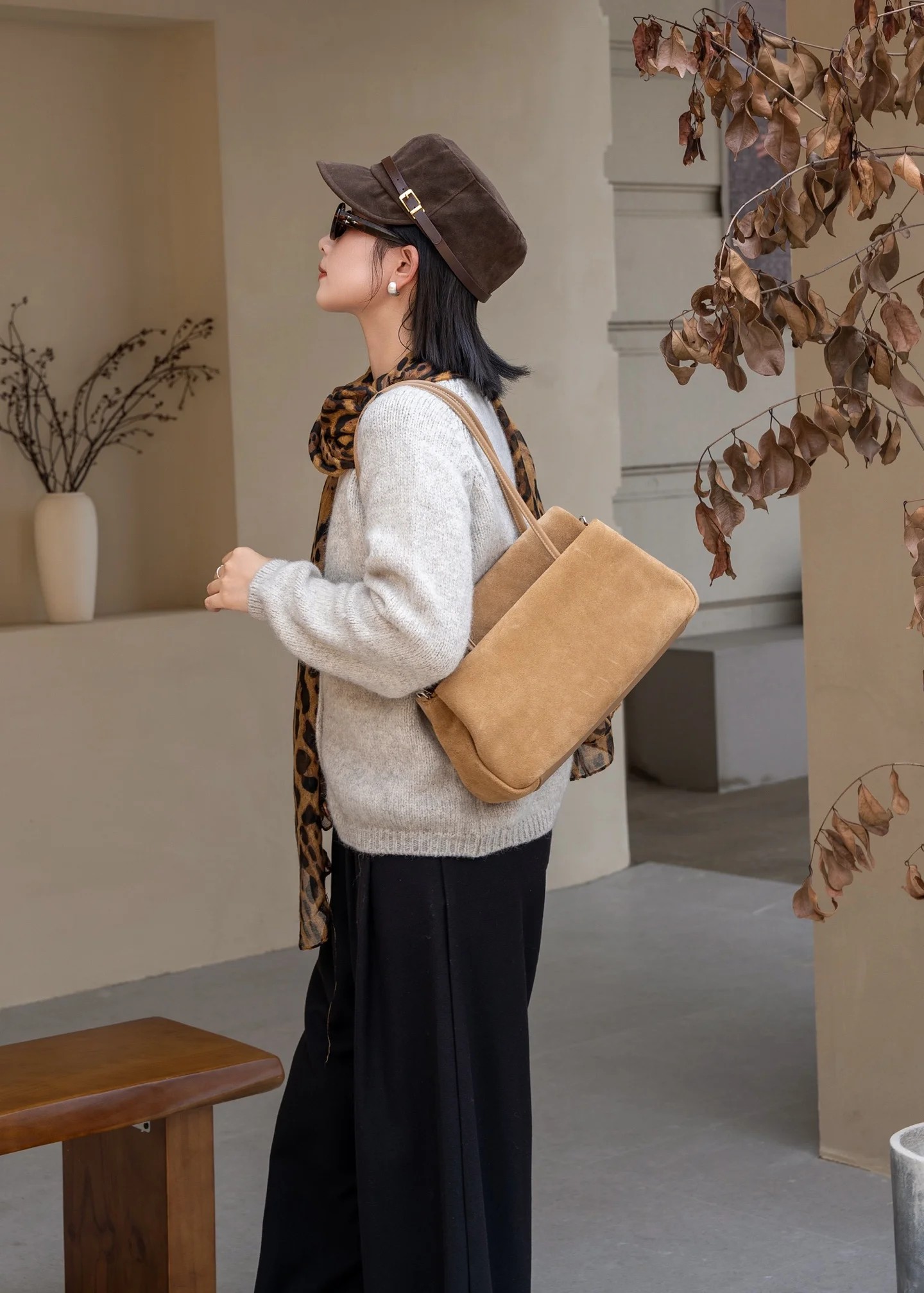 Matte Leather Retro Small Bag for Women 2026 New Style Versatile Shoulder Underarm Bag Fashionable Handbag