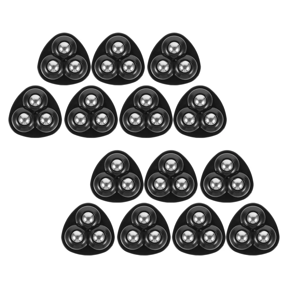 14 Pcs 도르래 기본 소형 보관함 가전 제품 용 회전 캐스터 미니 바퀴 볼 강철 접착제 주방 끈적
