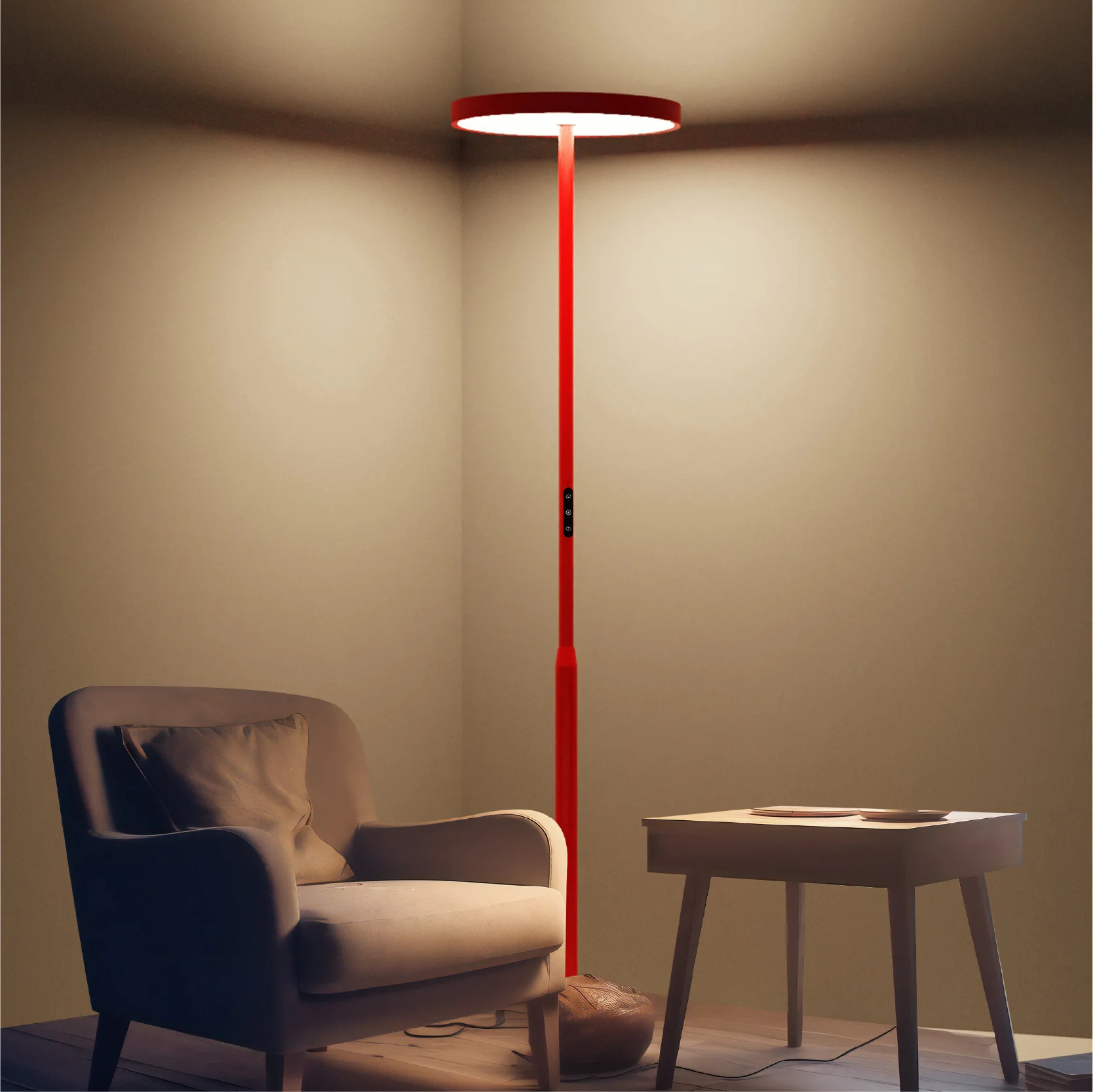 Hot Sale Modern Living Room Office Light Floor Vertical Floor Decorative Aluminum Standard Dimmable  Emitting