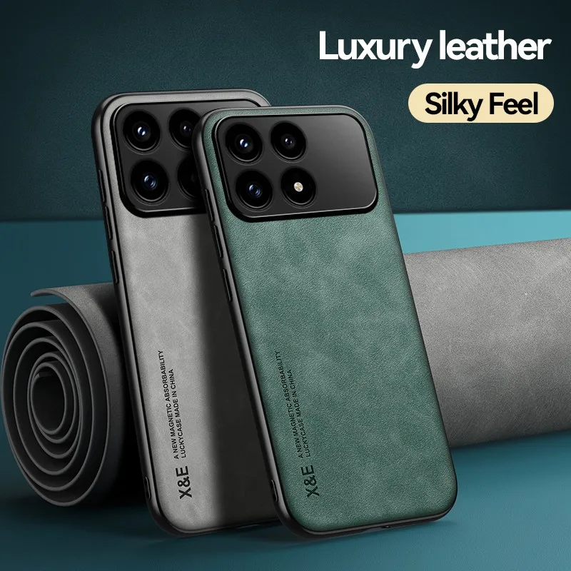 Shockproof Case For Xiaomi Poco F8 Pro F8 Ultra F7 Pro Ultra F6 Pro Cover Magnetic Leather Car Holder Phone Capa Coque Funda view 3