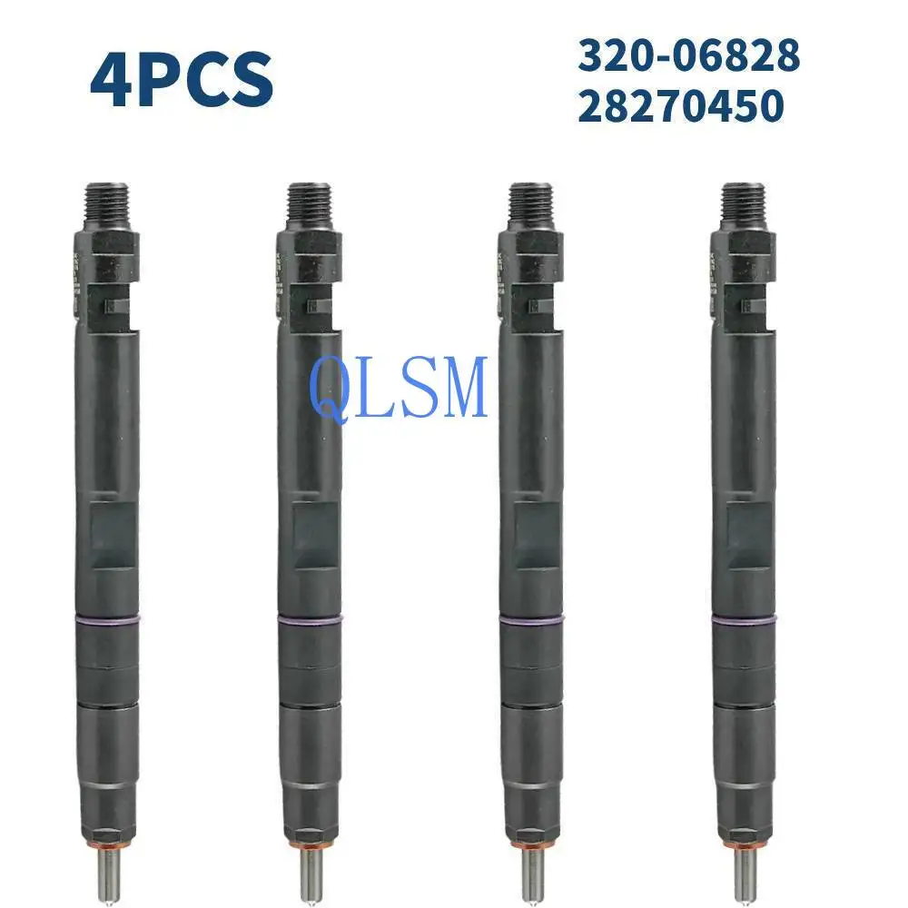 

High Quality Injector 4-Pack Diesel Fuel Injector 320-06827 28229876 For JCB Layer Engines -