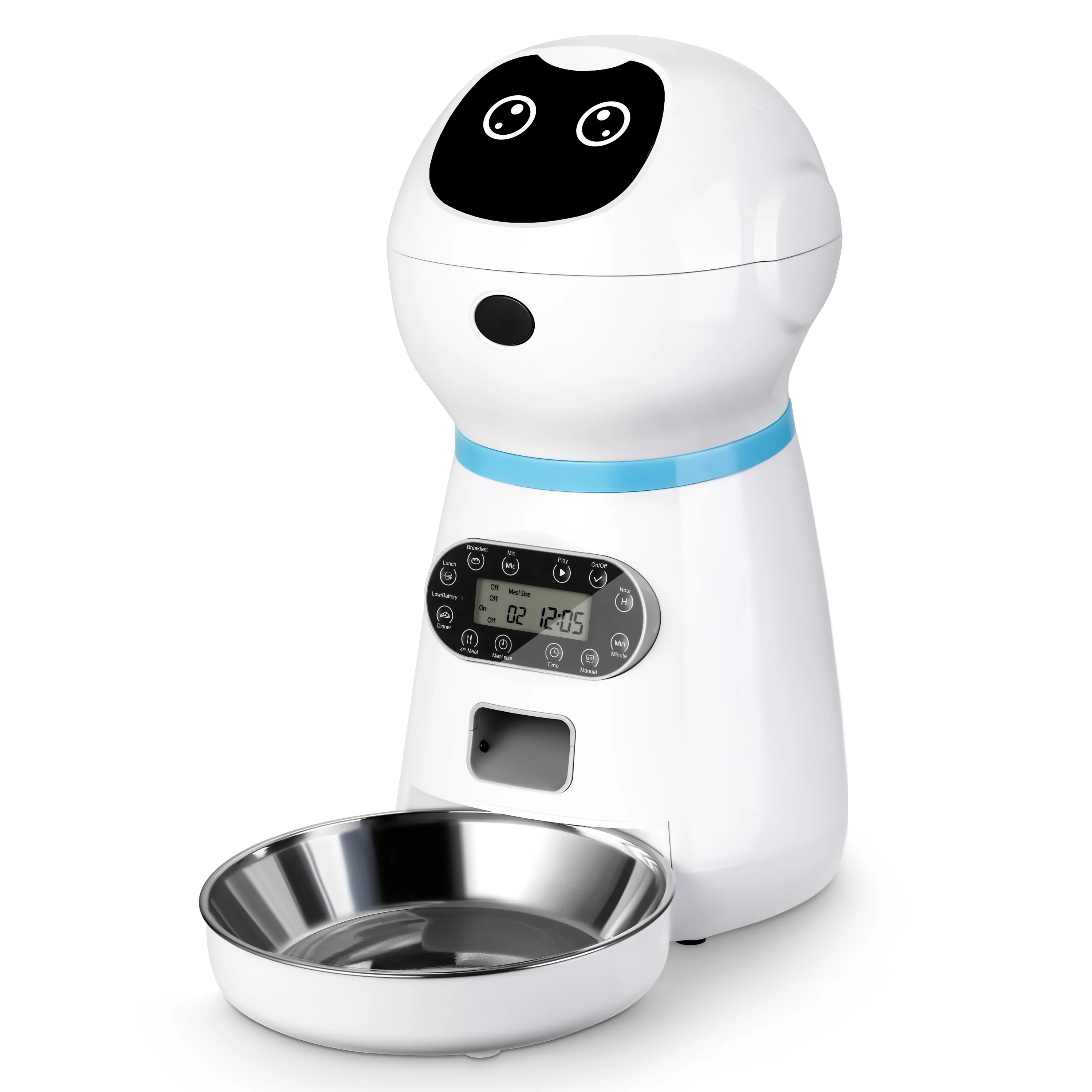 

Automatic Intelligent Pet Feeder for Cats Dogs Smart Food Dispenser Remote Control APP Timer Pet Feeding