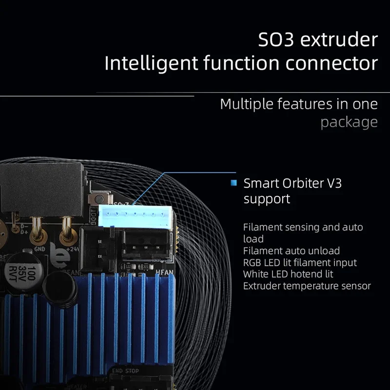 Imagem -04 - Mellow Ldo Orbitool o3 V1.4 Ferramenta Usb Placa de Calor para Smart Orbiter v3 Extrusora Klipper Faça Você Mesmo Peças de Impressora 3d