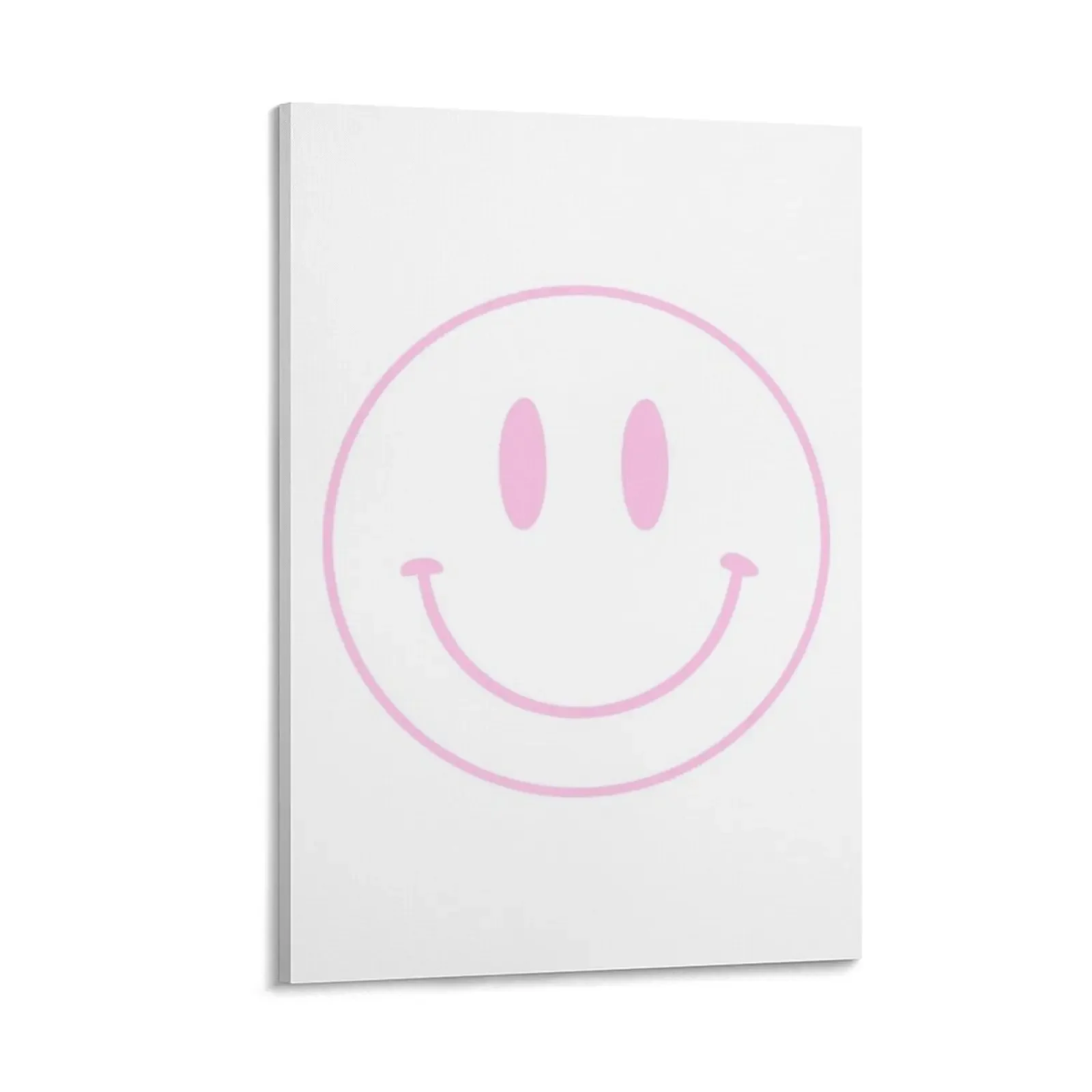 

Happy Face | Pink Canvas Painting Decorative painting for bedroom wall art room decorations for girls