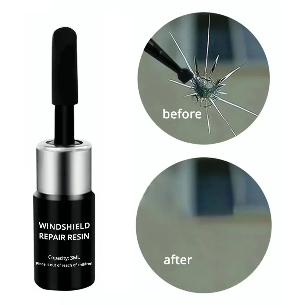 Windshield Crack Repair Kit, Window Glass Liquid Repair Resins Nano Fluid Glass Filler Quick Repairing for Car & Phone Screen