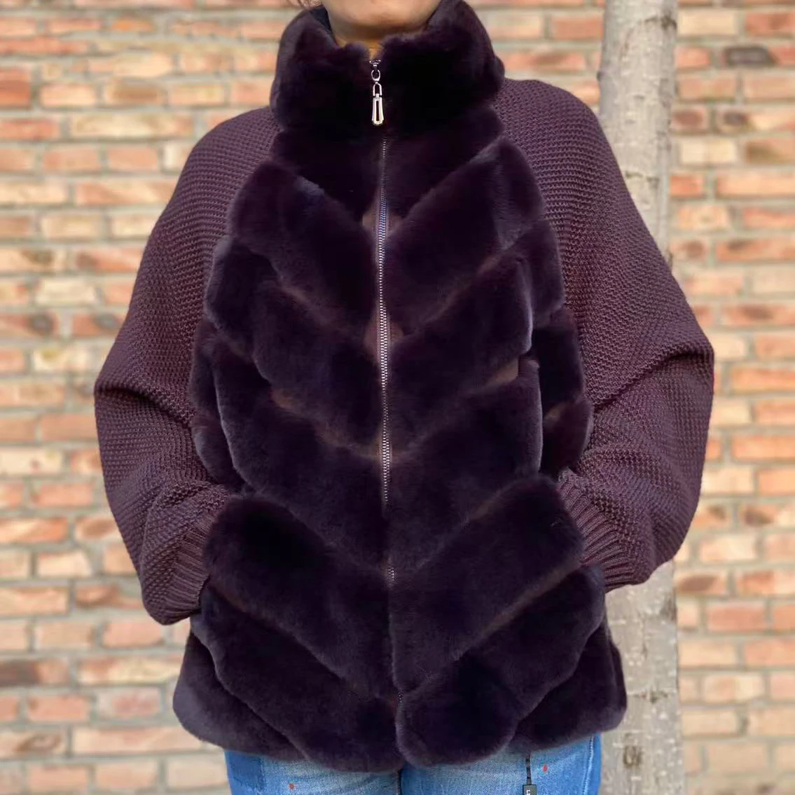 Black Friday Bestseller | Winter Rex Rabbit Fur Sweater Jacket | LAST STOCK • Lock Price | In Stock Select Sizes Only 250811