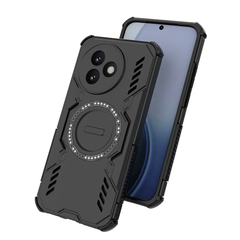 Casing Bagian Tarik Magnetik untuk Xiaomi Redmi K80 Ultra Penutup Casing Pembuangan Panas untuk Redmi K80 UltraFunda Penutup Belakang