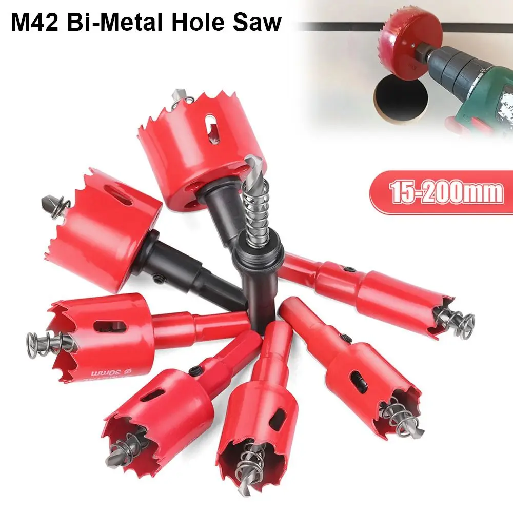 

1Pcs 15-200mm M42 Bi-Metal Hole Saw HSS Drill Bit for Metal Iron Aluminum Plastic DIY Wood Tools
