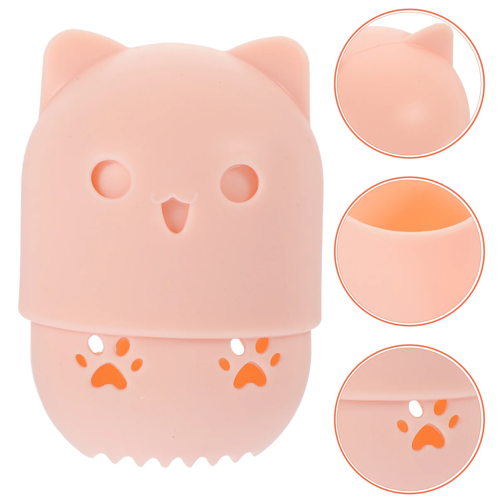 

2Pcs Makeup Sponge Box Powder Puff Holder Draining Hole Design Travel Storage Case Makeup Accessories