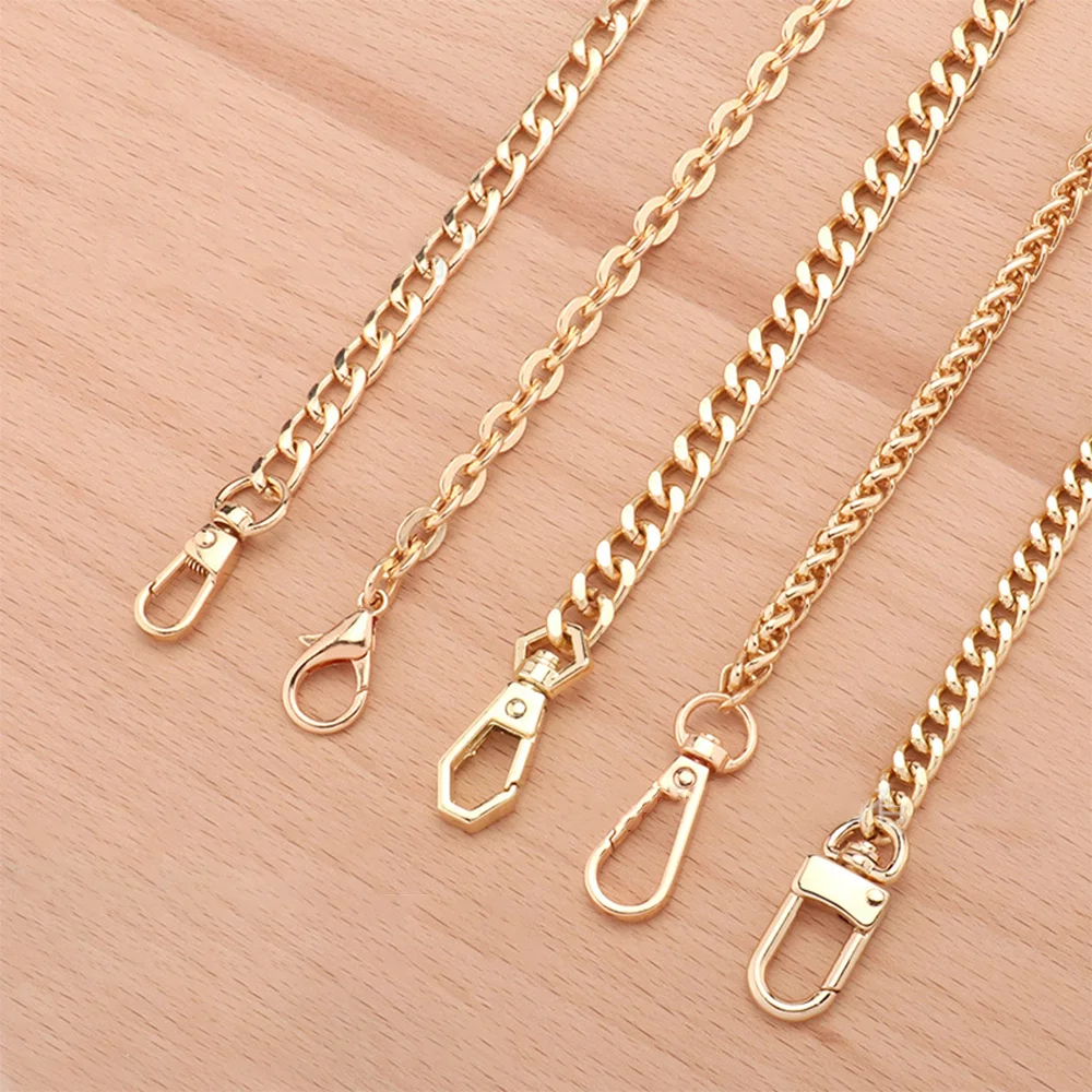 

40/60/90/120CM Metal Bag Chain Transformation Bag Strap Replacement Underarm Crossbody Shoulder Handbag Extension Chains DIY