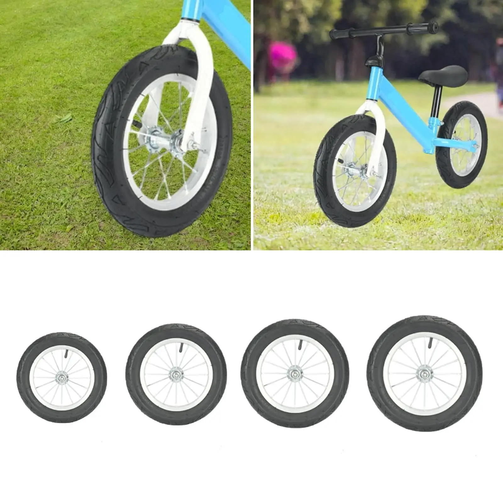 

Kids Balance Bike Replacement Wheel Modification Accessory Non Slip Aluminum Rim Wear Resistant Children Bicycle Wheel
