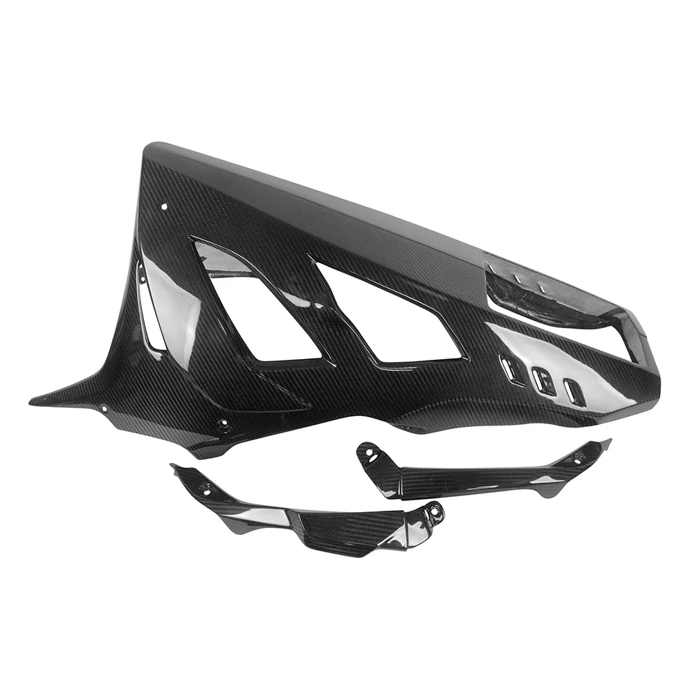 

2025 для BMW S1000RR 2023 2024, углеродное волокно, поддон для мотоцикла, модификация нижнего спойлера двигателя, защита обтекателей