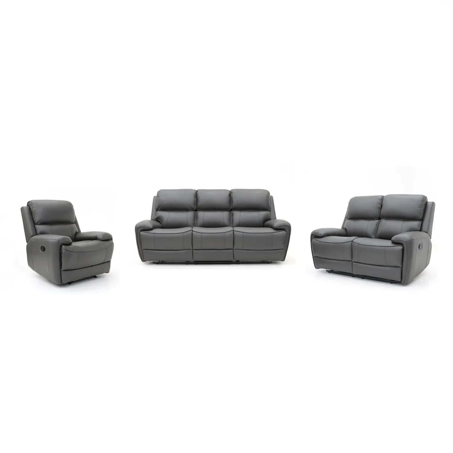 3+2+1 Modern Air Leather Manual Motion Recliner Sofa Set With Massage And Heat For Living Room Furniture