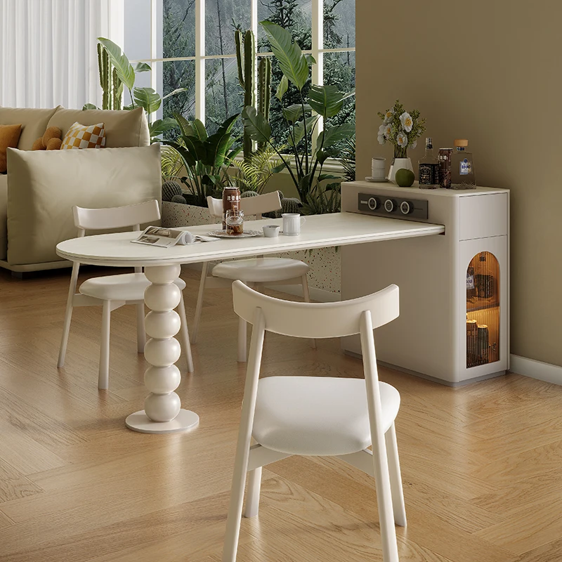 

Nordic Wall Dining Table Chairs Small Mini Garden Designer Dining Table Kitchen High Mesas De Comedor Living Room Furniture