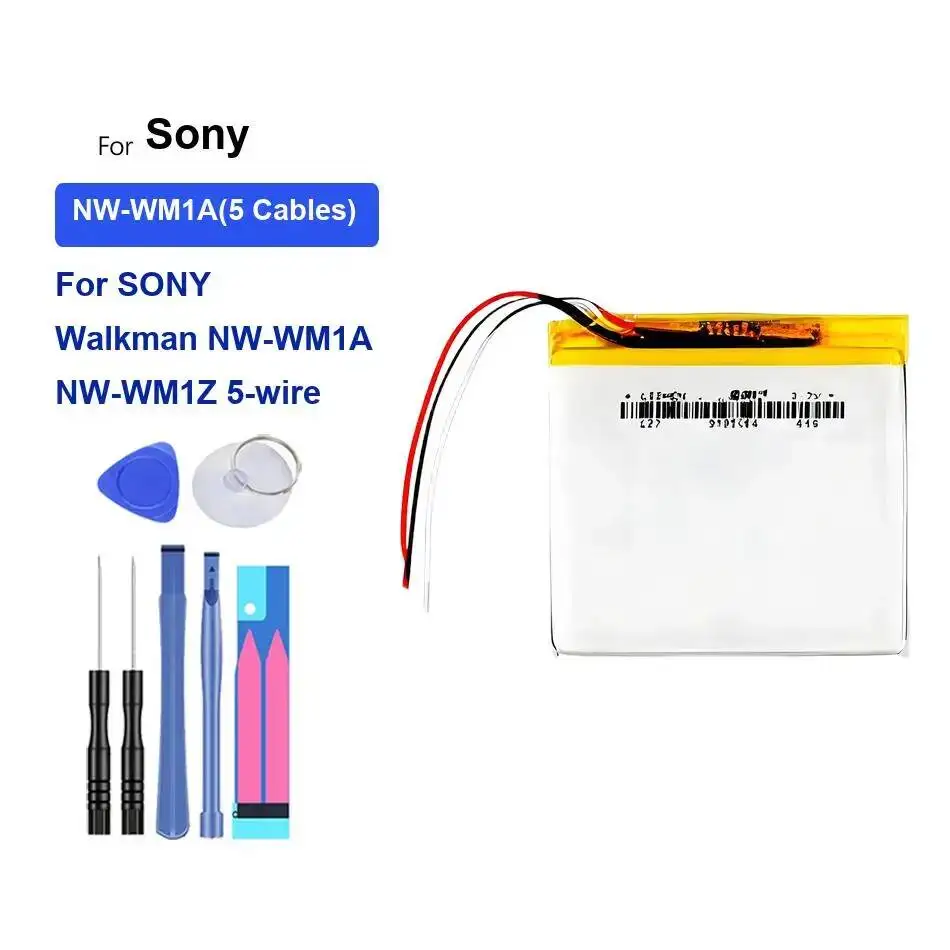 بطارية لسوني وكمان 5-Wire NW-A35 NW-A45 NW-A46 NW-Ms70d NW-Ms90d NW-Wm1a NW-Wm1z Nwz-ZX1 600-2000Mah LIS1623HNPC