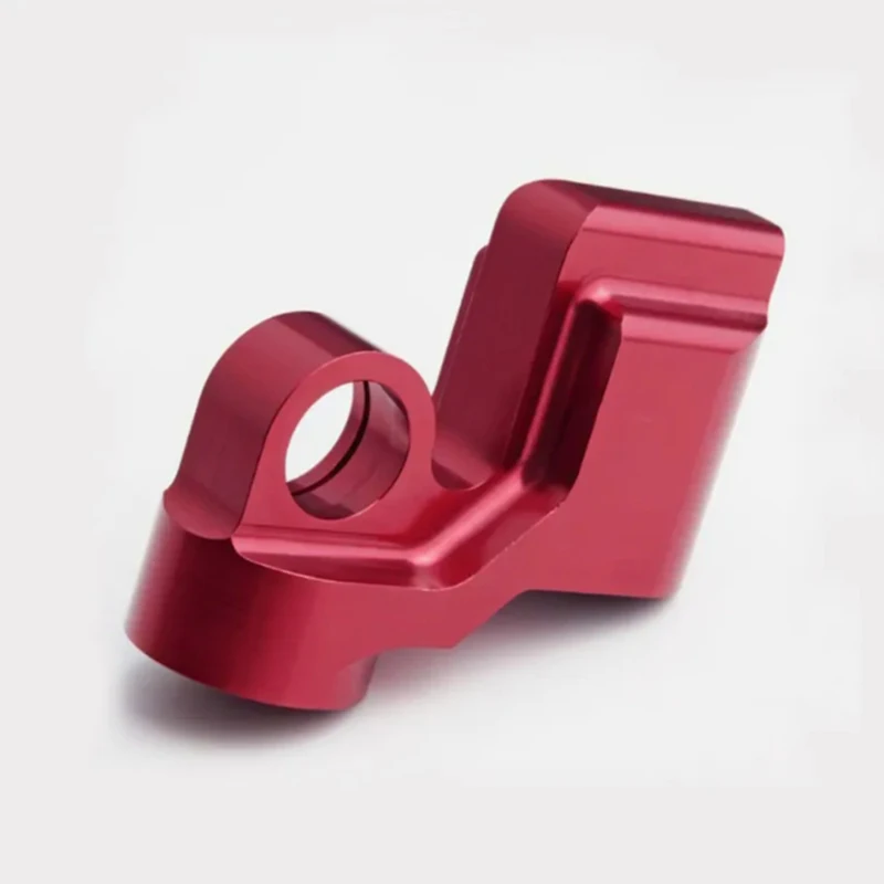 Custom Red Anodized Aluminium Precision Machined Fixture Components Customizable Size And Shape