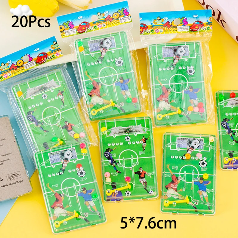 20Pcs Sports Soccer Theme Pin Ball Maze Game Early Learning Toys for Kids Birthday Party Favors Pinata Fillers School Rewards
