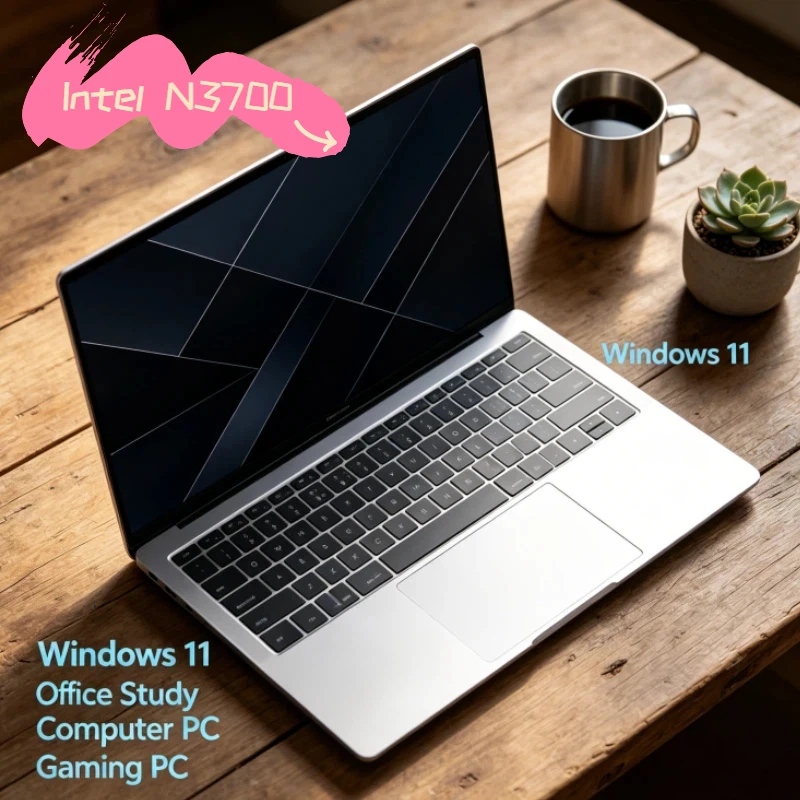 

Windows11 Notebook Inflexible Sturdy 15.6" Intel N3700 Portable Laptop 32GB DDR4 2TB SSD Pc Gamer Office Computer
