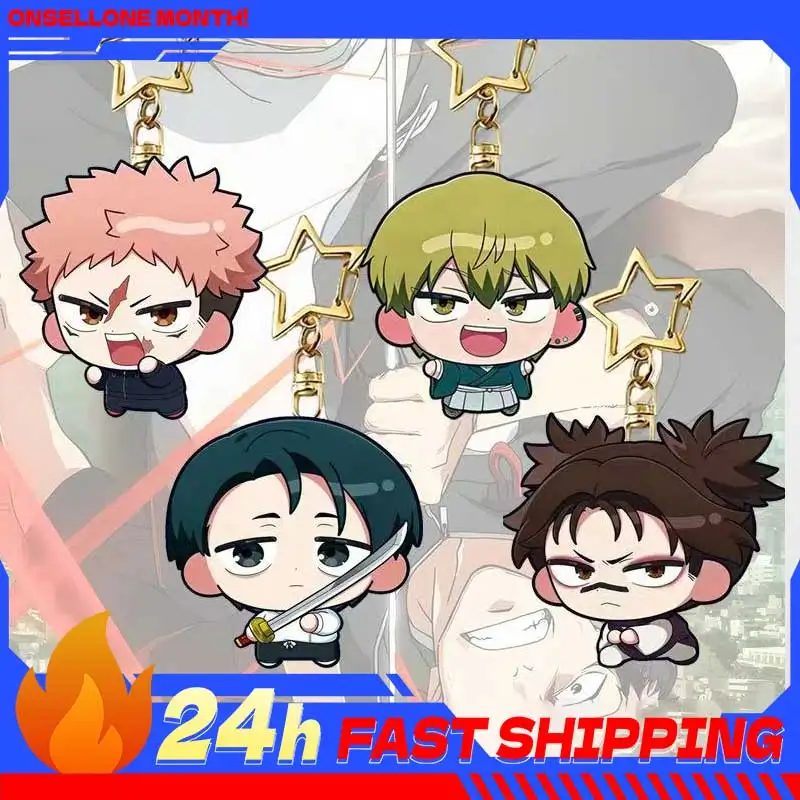 

JUJUTSU 3 Q Yuji-Itadori Golden Star Acrylic Keychain Super Cute Naoya-Zenin Acrylic Pendant Choso Re-ceration Toys Okkotsu-Yta