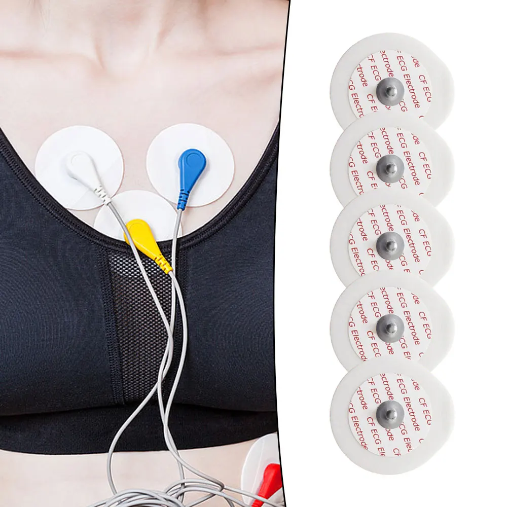 Disposable ECG Electrodes 50-500 Pieces Bag 43x46mm Medical Electrode Patch Non-woven EKG Accessories for Monitoring