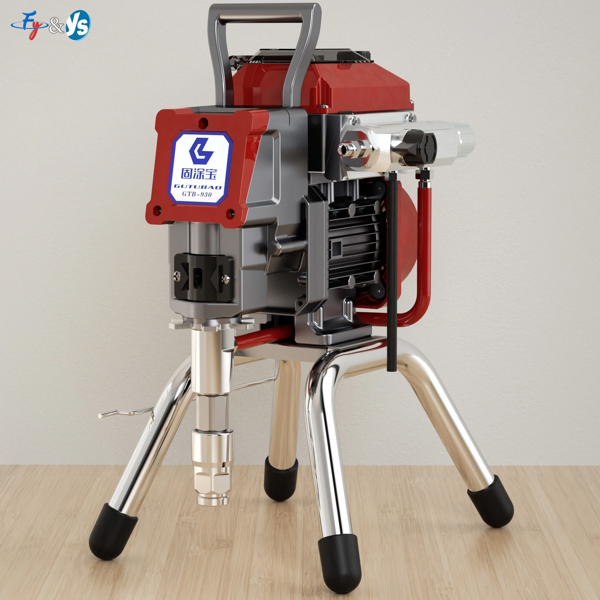 New Airless Piston Pump Machine High-Pressure 2200W Spray Gun Electric Airless Paint Sprayer 930 Painting Machine Tool