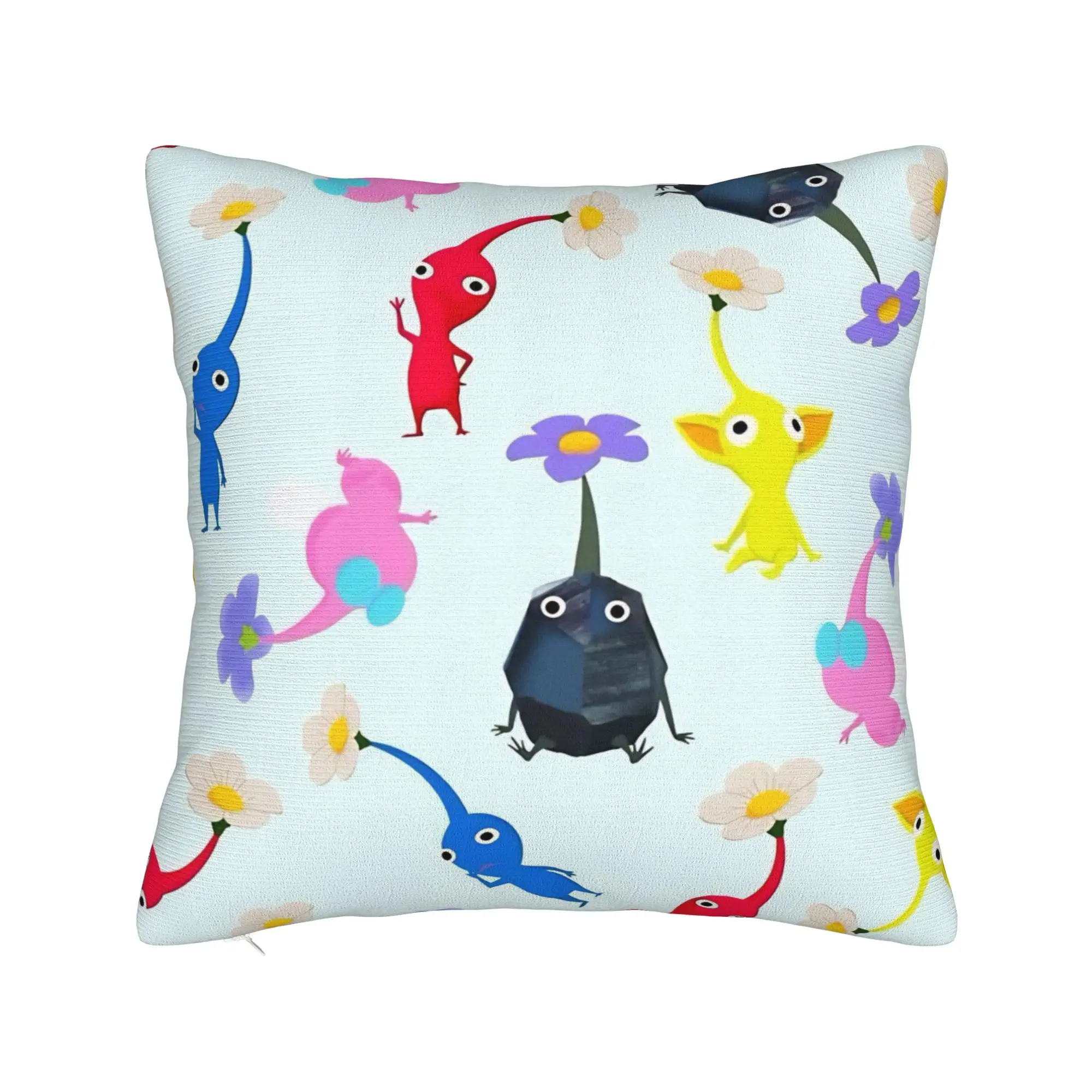 Pikmin Game Pillowcases  Fashion Pillow Case For Sofa Bedroom Home Decor Graphic Pillow Cover