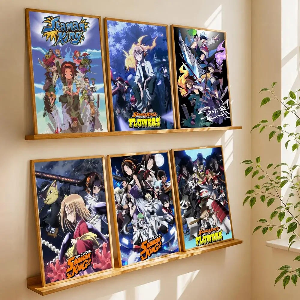 S-Shaman King Anime Poster HD Home Wall Stickers House Hallway Living Room Bedroom Bar Office Decor Art Prints