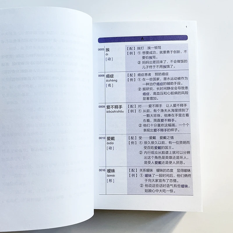 HSK-Syllabus Vocabulary Handbook, Learning Book, Grade 6, Teste chinês