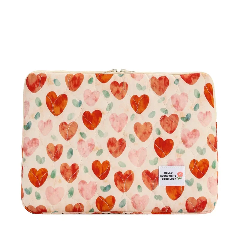 Love floral ipadpro bolsa de proteção para tablet de 11 polegadas bolsa de armazenamento para laptop de 14/15 polegadas