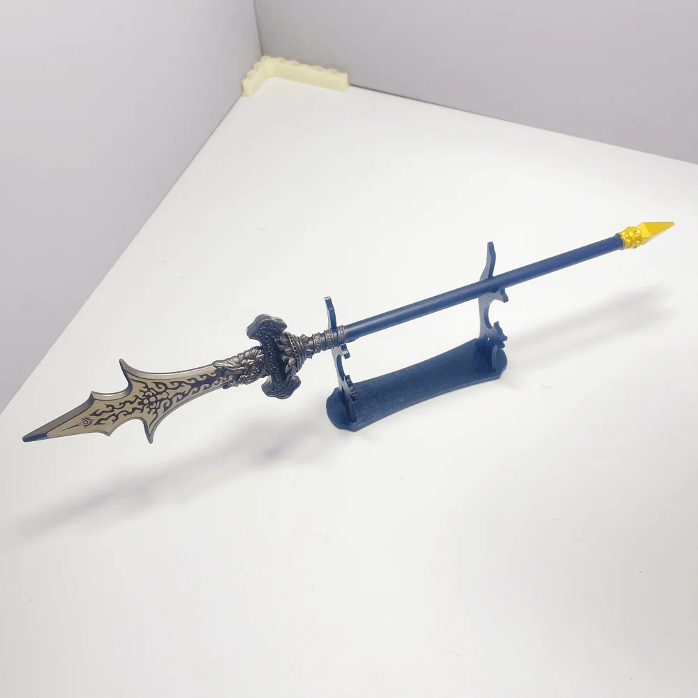 13.8 inch Zwarte Mythe Wukong Erlang Shen Metalen Katana Zwaard Ninja Mes Sabel Originele Samurai Sabel Cosplay Accessoires Prop Speelgoed