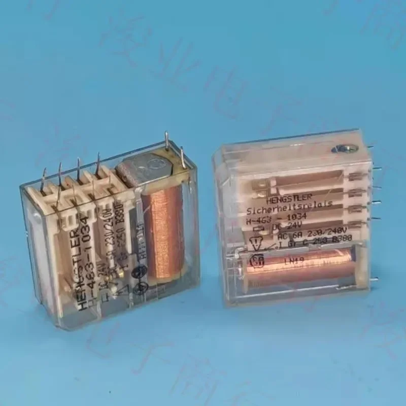 

（Second-hand）1pcs/lot 100% original genuine relay:H-463-1034 DC24V 6A 10pins safety relay