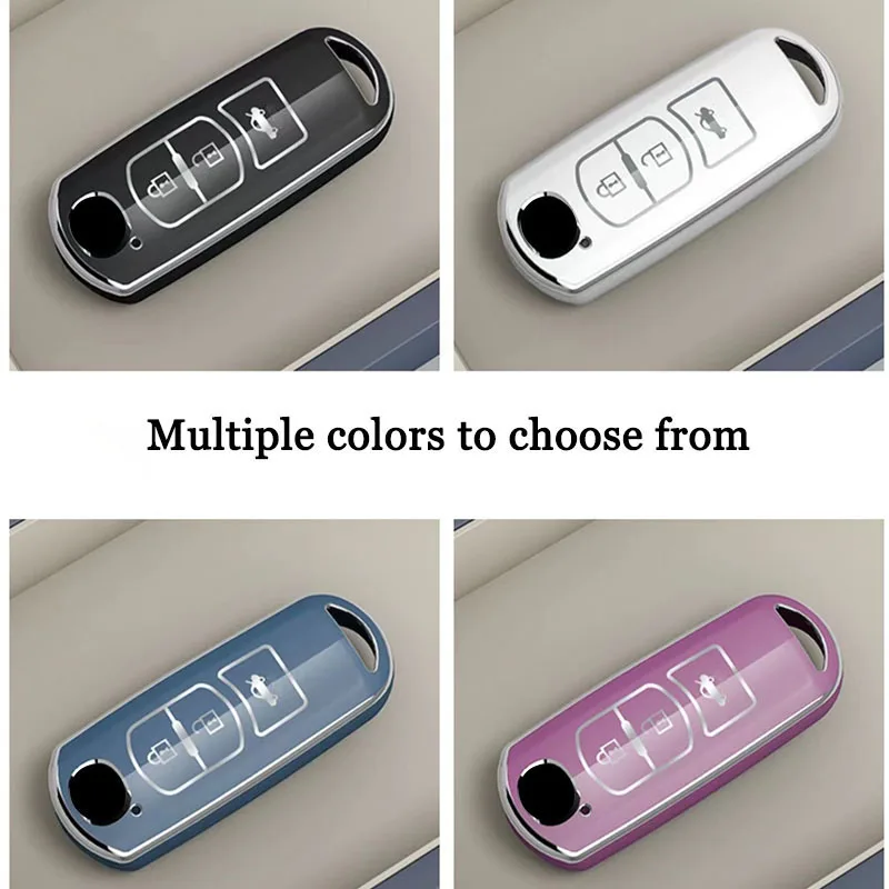 Fashion New Soft TPU Car Key Protective Cover For Mazda 2 3 6 Atenza Axela Demio CX-5 CX5 CX-3 CX7 CX-9 2015 2016 2017 2018 2019