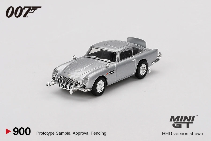 MINIGT 1/64 Aston Martin DB5 „Goldfinger“ MGT00900-007J Autos Legierung Kraftfahrzeug Druckguss Metallmodell Kinder Weihnachtsgeschenk Spielzeug für Jungen