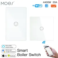 Moes WiFi 20A Boiler Switch Zigbee Water Heater wall controller Tuya Smart APP Remote Control Alexa Google Home Voice