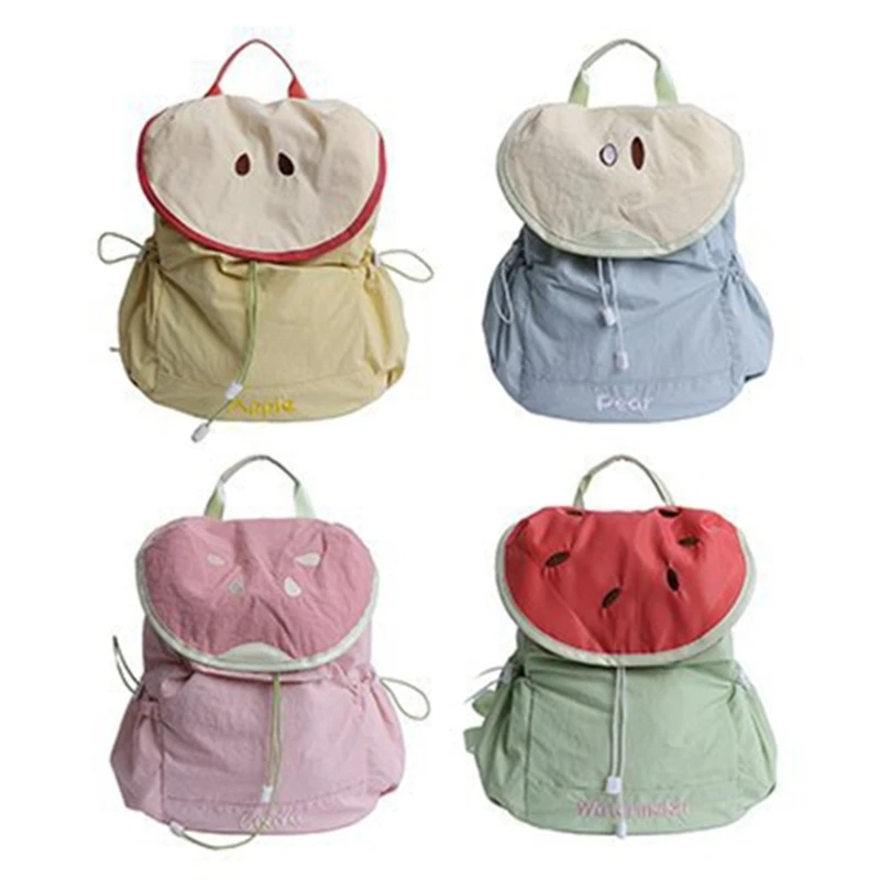 

H3CB Student School Backpacks Travel Backpacks Drawstring Backpacks Fruit Series Backpacks Large Capacity Casual Daypacks