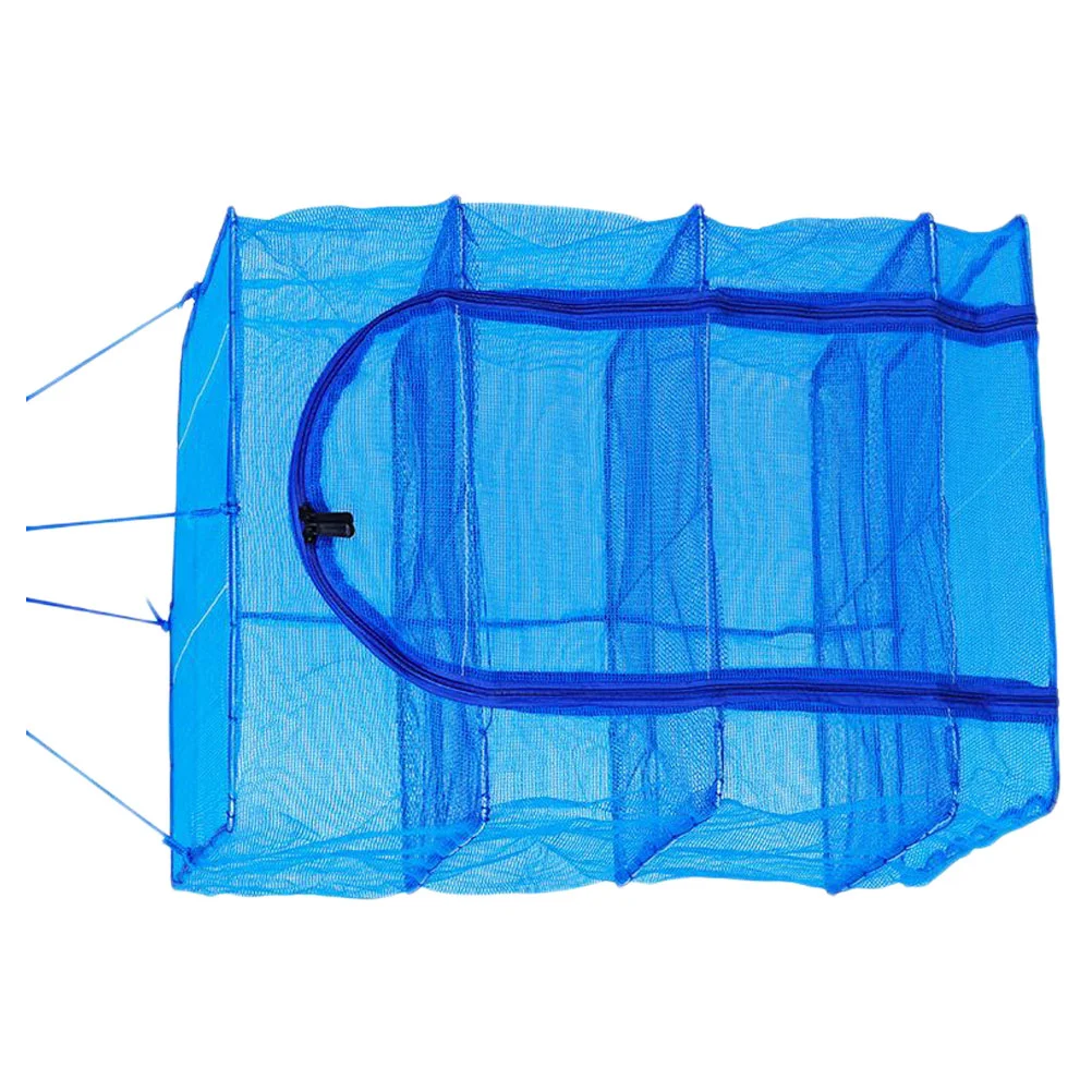 Hanging Basket Foldable Fish Cage Miss Fishnets Mesh Dryer Rack Nylon Drying Fishing