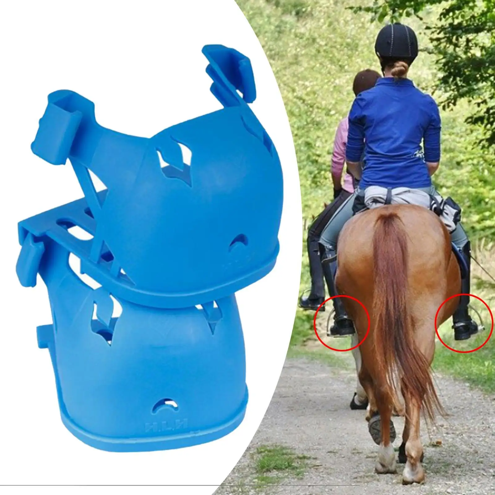 Couvre-étriers d'équitation pour adultes, équestre en plein air, 2 pièces