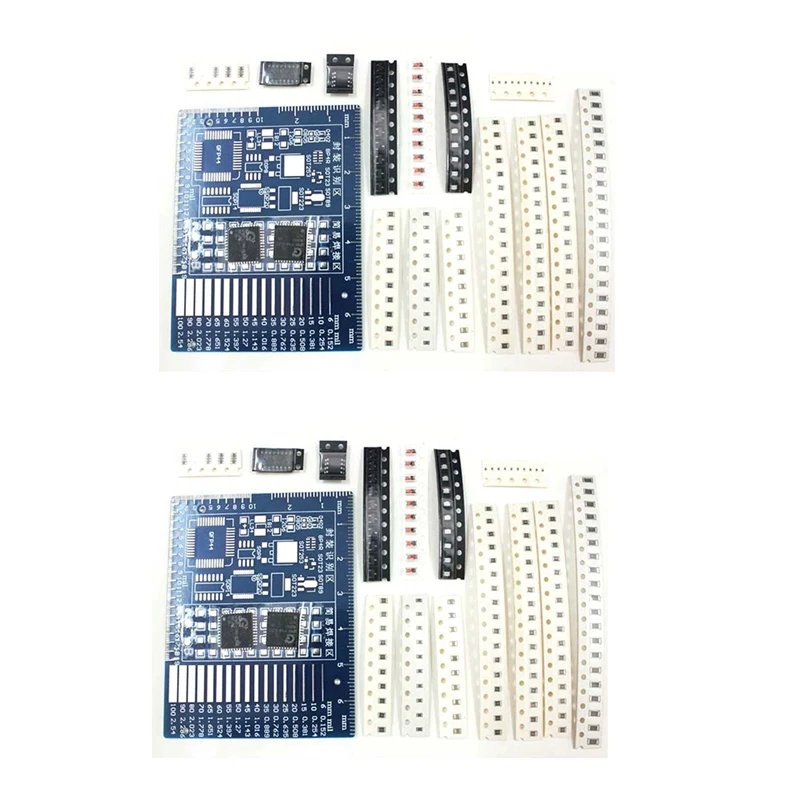 2X Spare Parts Advanced Full-Chip Soldering Practice Board Electronic Components DIY Production Kit