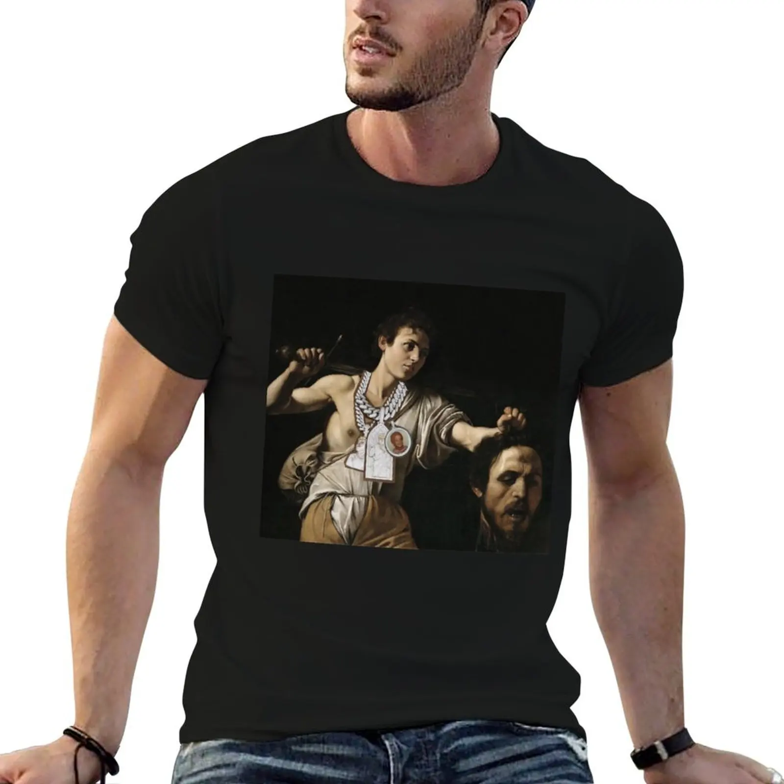 

футболка с рисунком, мужская футболка с рисунком Gunn man Pray - футболки Paris Westside