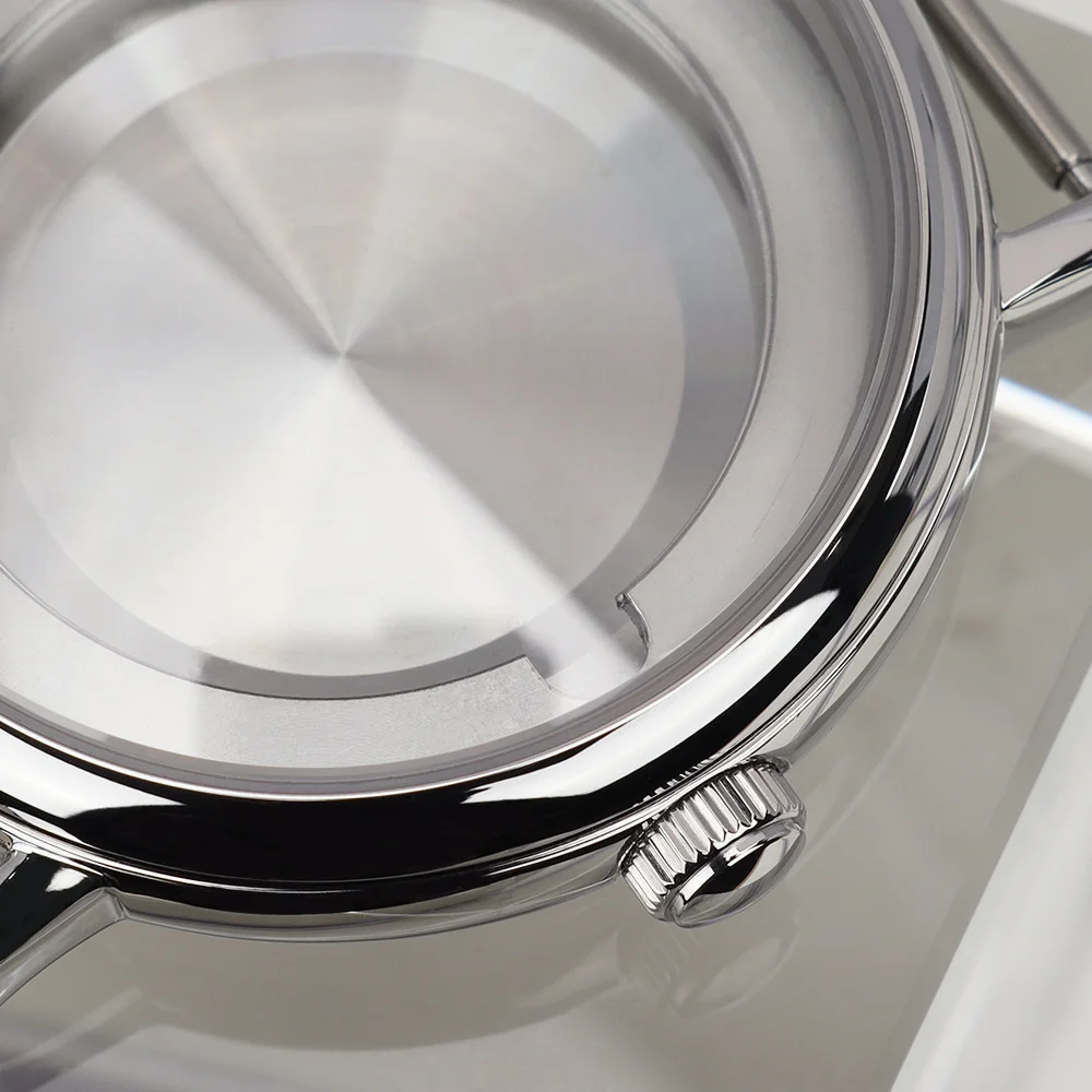 40-mm-Uhrengehäuse in hoher Qualität mit gewölbtem Saphirglas für ETA 2824 PT5000 Automatikwerk, DIY-Zubehörteil für 2824-Gehäuse – Detail 17