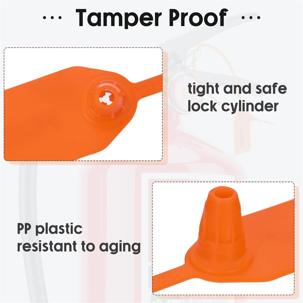 

security tags removal1000 Pcs Plastic Tamper Seals Tags Security Tags Seals Safety Numbered Zip Ties Labels Orange