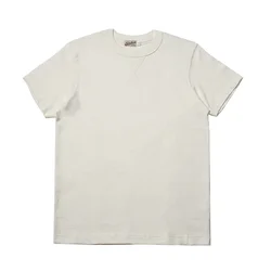 Non Stock 300g Gusset Sweat T-Shirt Slub Cotton Short Sleeve Tubular Tee Amekaji