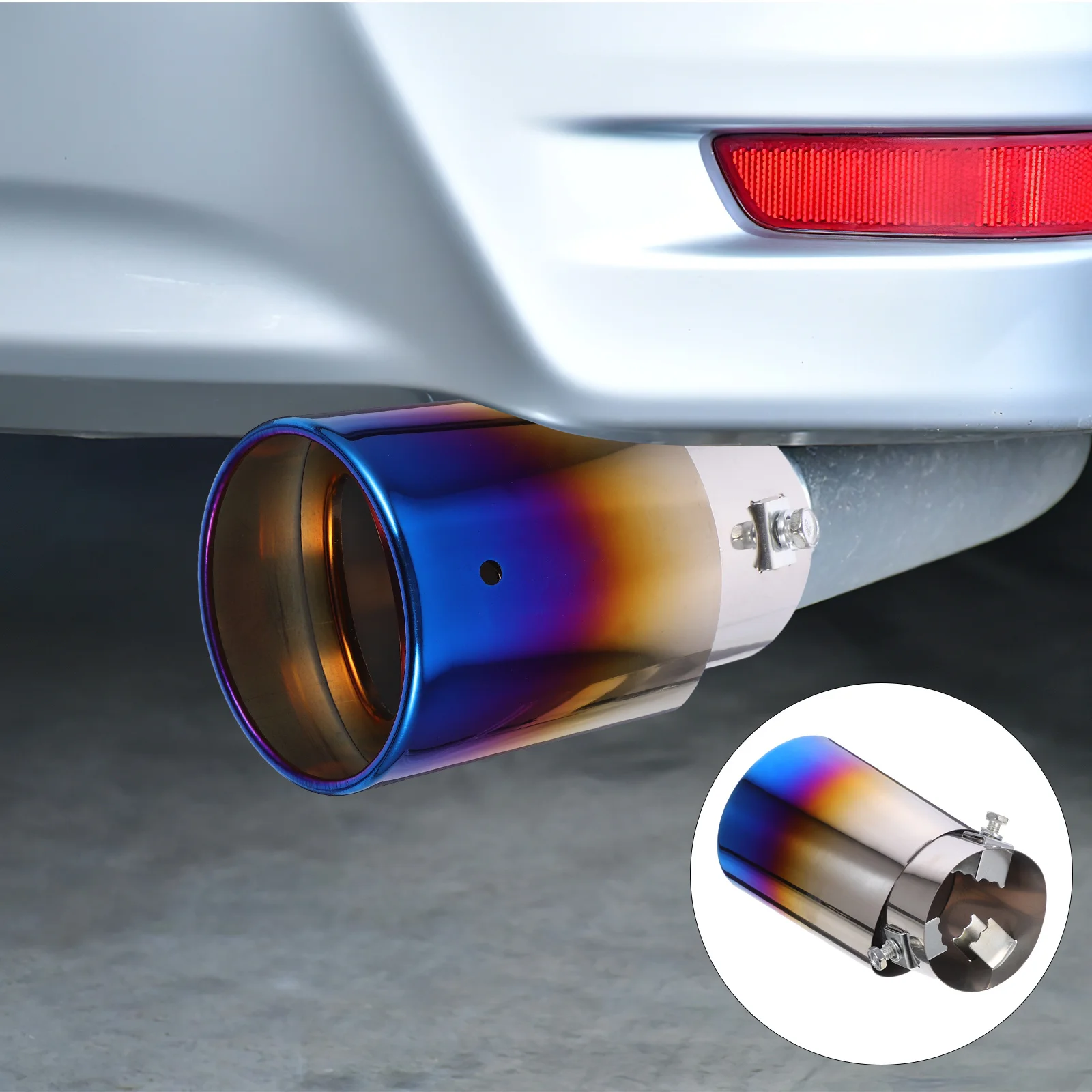 

Stainless Steel Motorcycle Exhaust Tip Noise Reduction Technology Enhanced Vehicle Performance Stylish Curved Universal Car