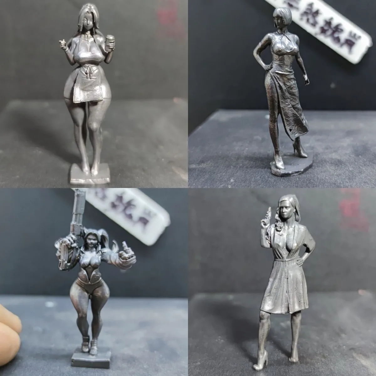 Miniature Action Figures Pure Cupper Illustration Revelation KING OF FIGHT Model Fubuki Pendant Sexy Beauty Luna Figurine Toys